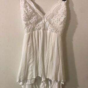 Small short lulus romper white shein